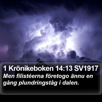 1 Krönikeboken 14:13 SV1917 Bible Verse Image