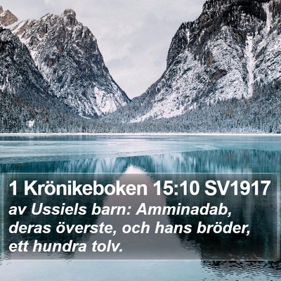 1 Krönikeboken 15:10 SV1917 Bible Verse Image