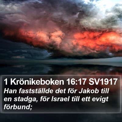 1 Krönikeboken 16:17 SV1917 Bible Verse Image