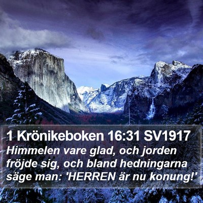 1 Krönikeboken 16:31 SV1917 Bible Verse Image