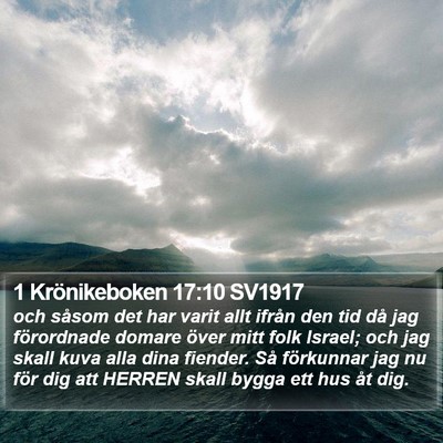 1 Krönikeboken 17:10 SV1917 Bible Verse Image