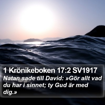 1 Krönikeboken 17:2 SV1917 Bible Verse Image