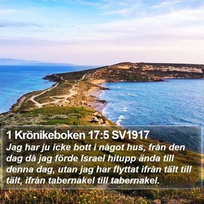 1 Krönikeboken 17:5 SV1917 Bible Verse Image