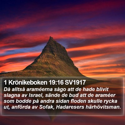1 Krönikeboken 19:16 SV1917 Bible Verse Image
