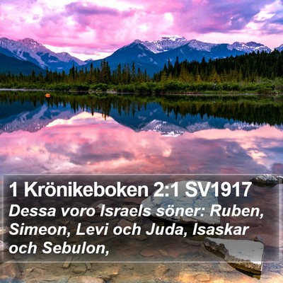 1 Krönikeboken 2:1 SV1917 Bible Verse Image