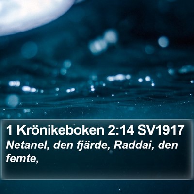 1 Krönikeboken 2:14 SV1917 Bible Verse Image