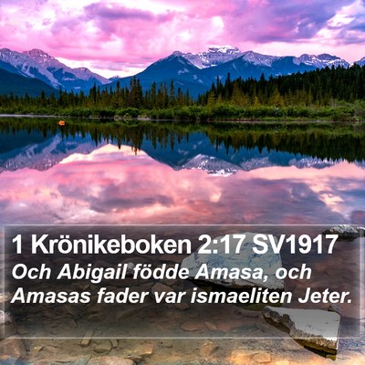1 Krönikeboken 2:17 SV1917 Bible Verse Image