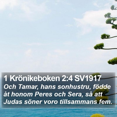 1 Krönikeboken 2:4 SV1917 Bible Verse Image