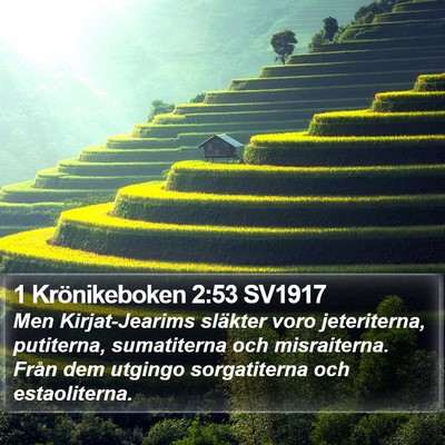 1 Krönikeboken 2:53 SV1917 Bible Verse Image