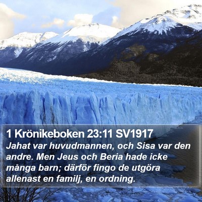 1 Krönikeboken 23:11 SV1917 Bible Verse Image