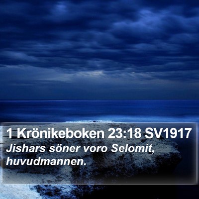 1 Krönikeboken 23:18 SV1917 Bible Verse Image