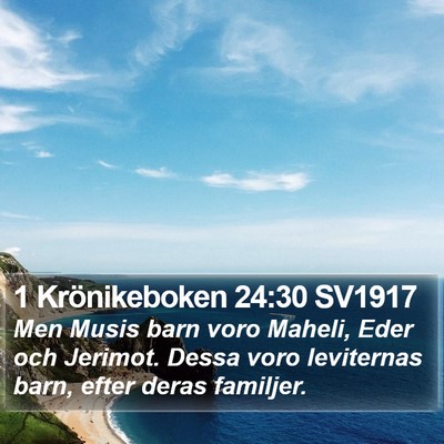 1 Krönikeboken 24:30 SV1917 Bible Verse Image