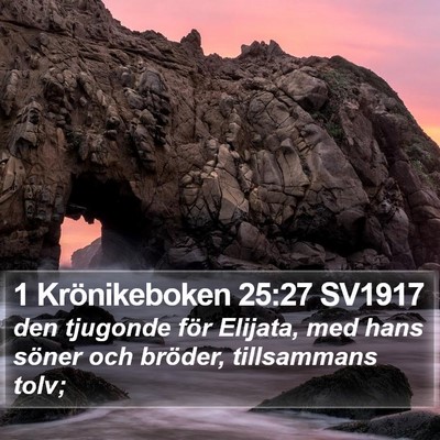 1 Krönikeboken 25:27 SV1917 Bible Verse Image