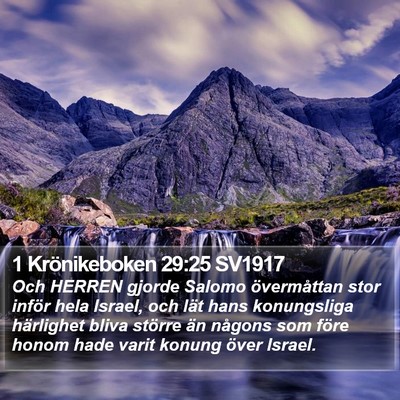 1 Krönikeboken 29:25 SV1917 Bible Verse Image