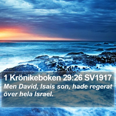 1 Krönikeboken 29:26 SV1917 Bible Verse Image