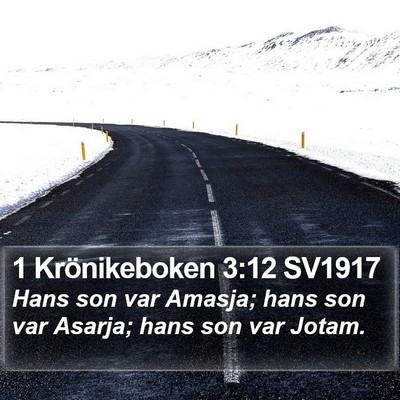 1 Krönikeboken 3:12 SV1917 Bible Verse Image