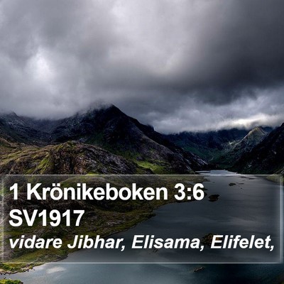 1 Krönikeboken 3:6 SV1917 Bible Verse Image