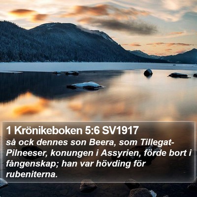 1 Krönikeboken 5:6 SV1917 Bible Verse Image