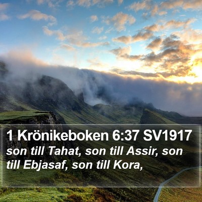 1 Krönikeboken 6:37 SV1917 Bible Verse Image