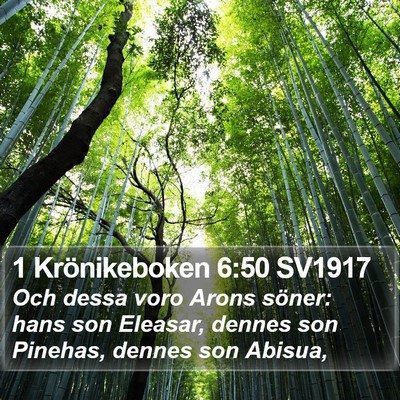 1 Krönikeboken 6:50 SV1917 Bible Verse Image