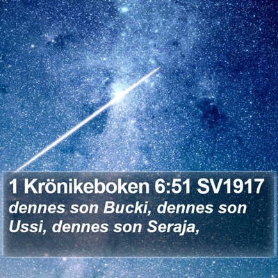 1 Krönikeboken 6:51 SV1917 Bible Verse Image
