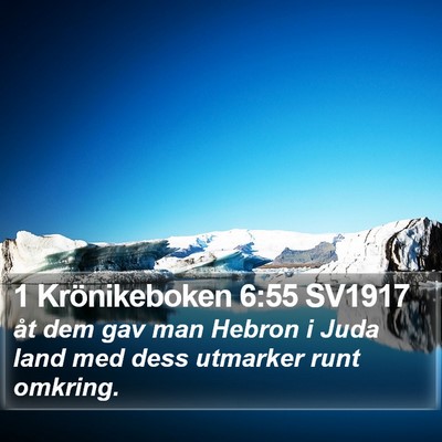 1 Krönikeboken 6:55 SV1917 Bible Verse Image