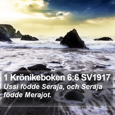 1 Krönikeboken 6:6 SV1917 Bible Verse Image