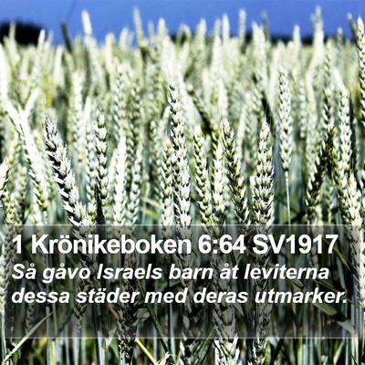 1 Krönikeboken 6:64 SV1917 Bible Verse Image