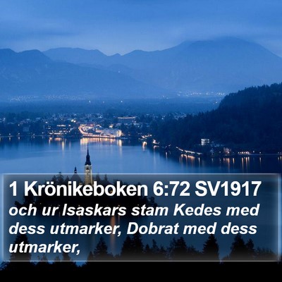 1 Krönikeboken 6:72 SV1917 Bible Verse Image