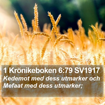 1 Krönikeboken 6:79 SV1917 Bible Verse Image