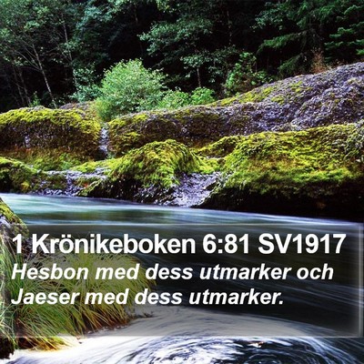 1 Krönikeboken 6:81 SV1917 Bible Verse Image