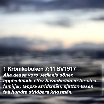 1 Krönikeboken 7:11 SV1917 Bible Verse Image