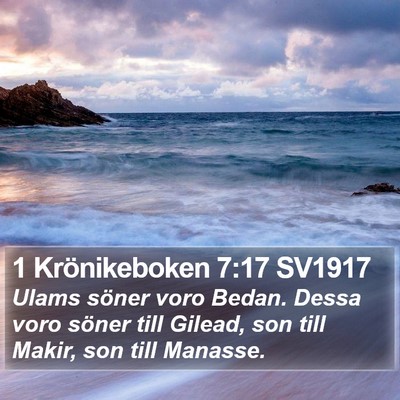 1 Krönikeboken 7:17 SV1917 Bible Verse Image