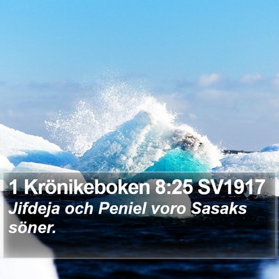 1 Krönikeboken 8:25 SV1917 Bible Verse Image