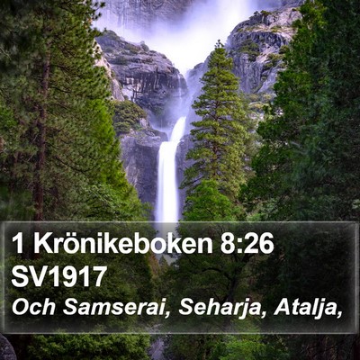 1 Krönikeboken 8:26 SV1917 Bible Verse Image