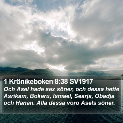 1 Krönikeboken 8:38 SV1917 Bible Verse Image