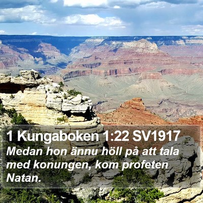 1 Kungaboken 1:22 SV1917 Bible Verse Image