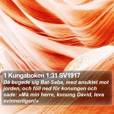 1 Kungaboken 1:31 SV1917 Bible Verse Image