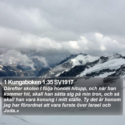 1 Kungaboken 1:35 SV1917 Bible Verse Image