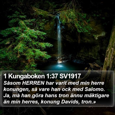 1 Kungaboken 1:37 SV1917 Bible Verse Image