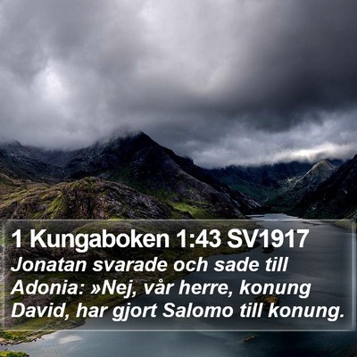 1 Kungaboken 1:43 SV1917 Bible Verse Image