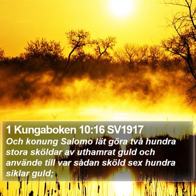 1 Kungaboken 10:16 SV1917 Bible Verse Image