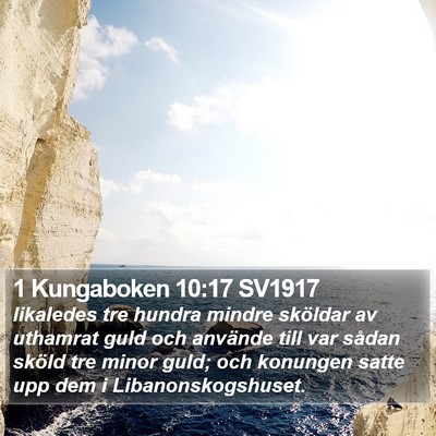 1 Kungaboken 10:17 SV1917 Bible Verse Image