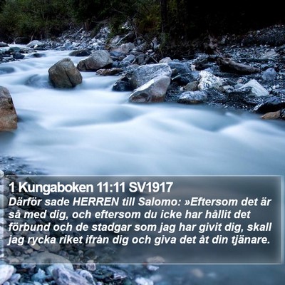 1 Kungaboken 11:11 SV1917 Bible Verse Image