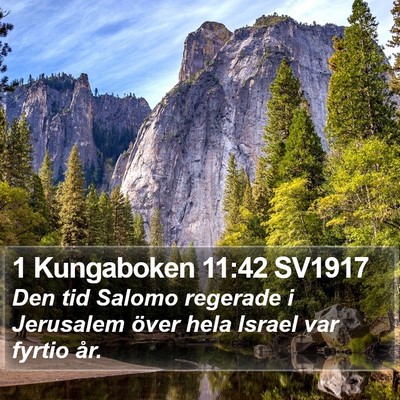 1 Kungaboken 11:42 SV1917 Bible Verse Image