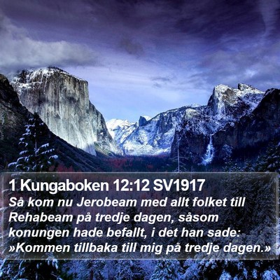 1 Kungaboken 12:12 SV1917 Bible Verse Image
