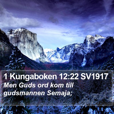1 Kungaboken 12:22 SV1917 Bible Verse Image