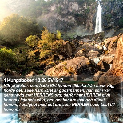 1 Kungaboken 13:26 SV1917 Bible Verse Image