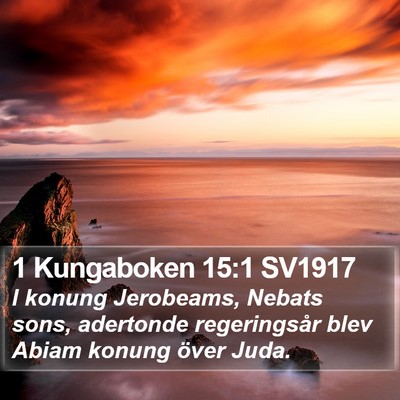 1 Kungaboken 15:1 SV1917 Bible Verse Image