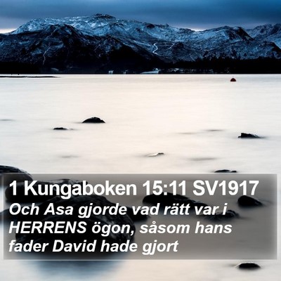 1 Kungaboken 15:11 SV1917 Bible Verse Image